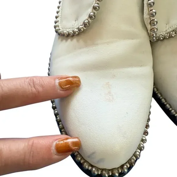 Matisse Alexa Studded Laceless Derby Vegan Leather Oxford Shoes RARE - Picture 5 of 8